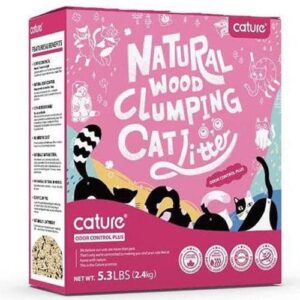 Cature Odor Control Plus Natural Wood Clumping Cat Litter 2.4 kg