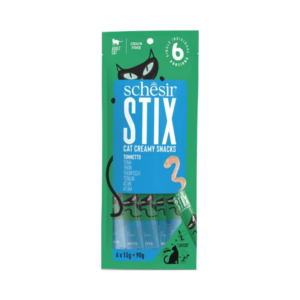 Schesir Sachet Stix Liquid Snack Tuna for Cats 6x15g