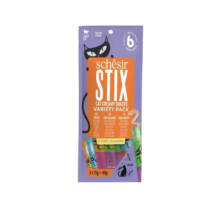 Schesir Sachet Stix Liquid Snack Variety for Cats 6x15g