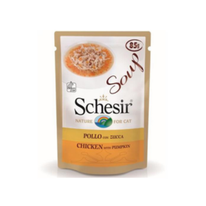 Schesir Cat Chicken and Pumpkin Soup Pouch 85g