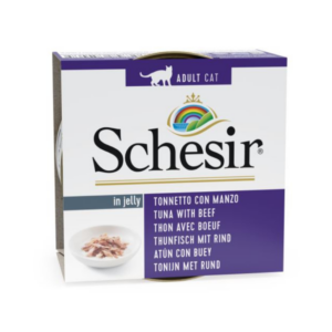 Schesir Cat Tuna with Beef Jelly Can 85g