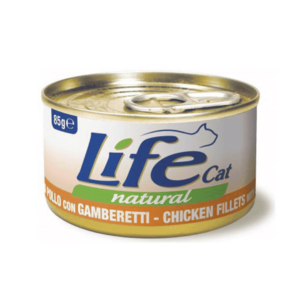 Lifecat Can Chicken Fillet & Shrimp 85g