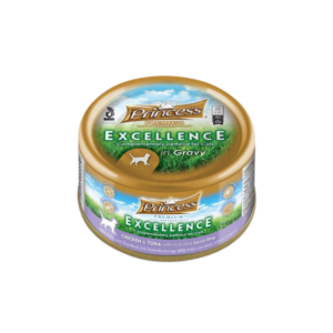 Princess Premium Excellence can Chicken and Tuna with Rice & Squid Ring 70g