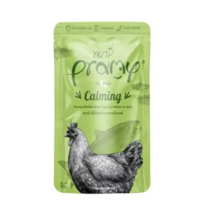 Pramy Calming Chicken meat Topping Salmon in Jelly for Cats 70g